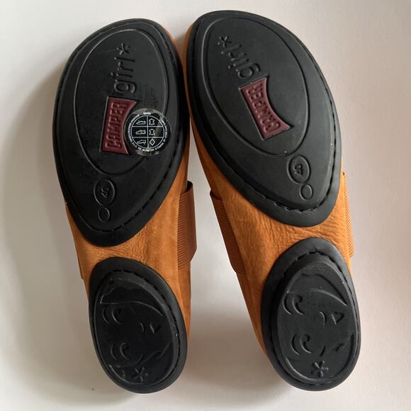Camper Right Nina Ballerina Flats Brown Nubuck Leather Women’s Size 40  New - Picture 5 of 13